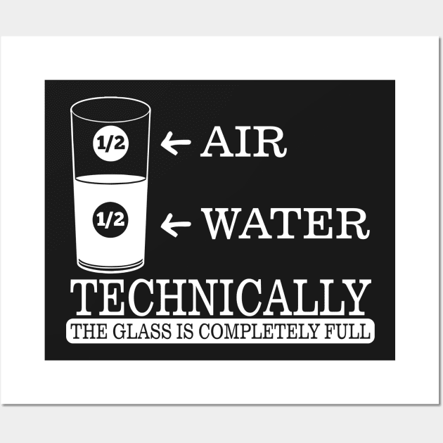 Technically the glass is completely full Wall Art by simo684g